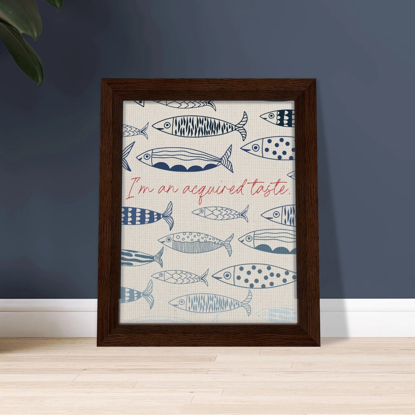 Acquired Taste Coastal Chic Sardines Wall Art - Out of Office Outfitters - Print Material