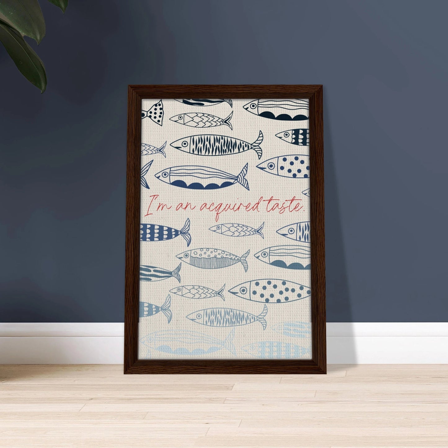 Acquired Taste Coastal Chic Sardines Wall Art - Out of Office Outfitters - Print Material