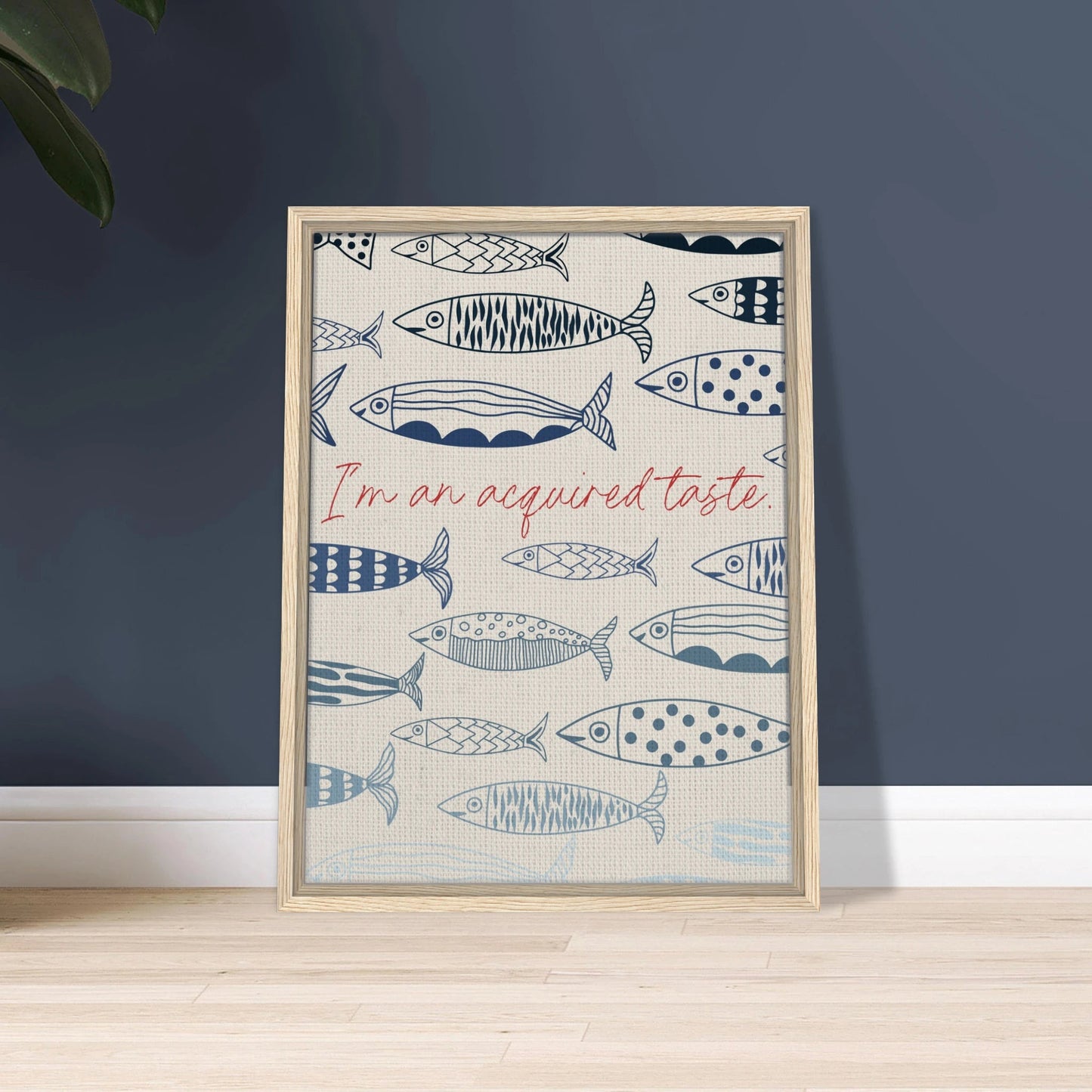 Acquired Taste Coastal Chic Sardines Wall Art - Out of Office Outfitters - Print Material