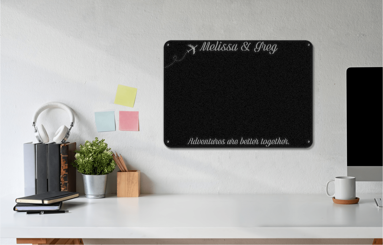 Adventures are Better Together Travel Magnet Display Board - Out of Office Outfitters - Die - Cut Sign