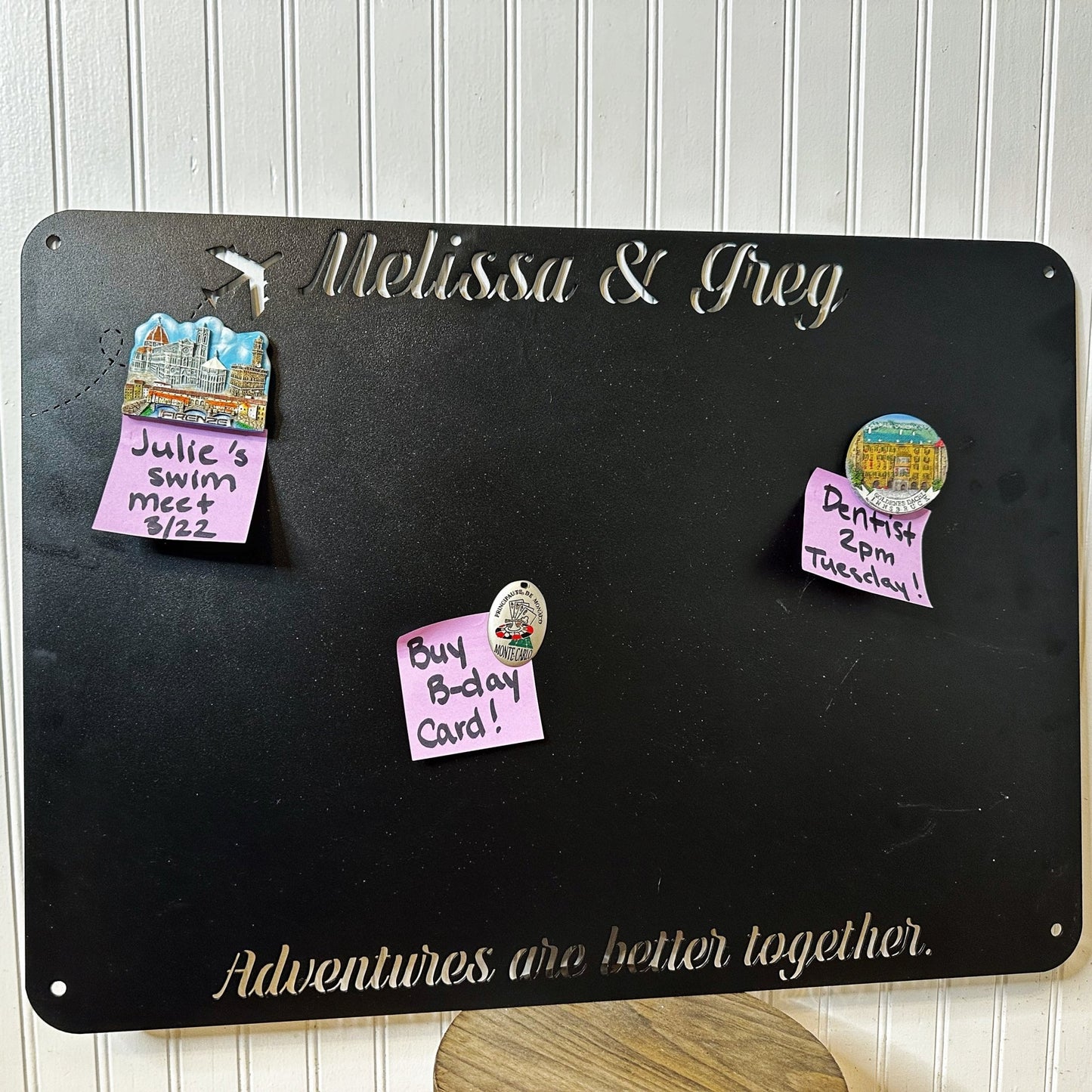 Adventures are Better Together Travel Magnet Display Board - Out of Office Outfitters - Die - Cut Sign