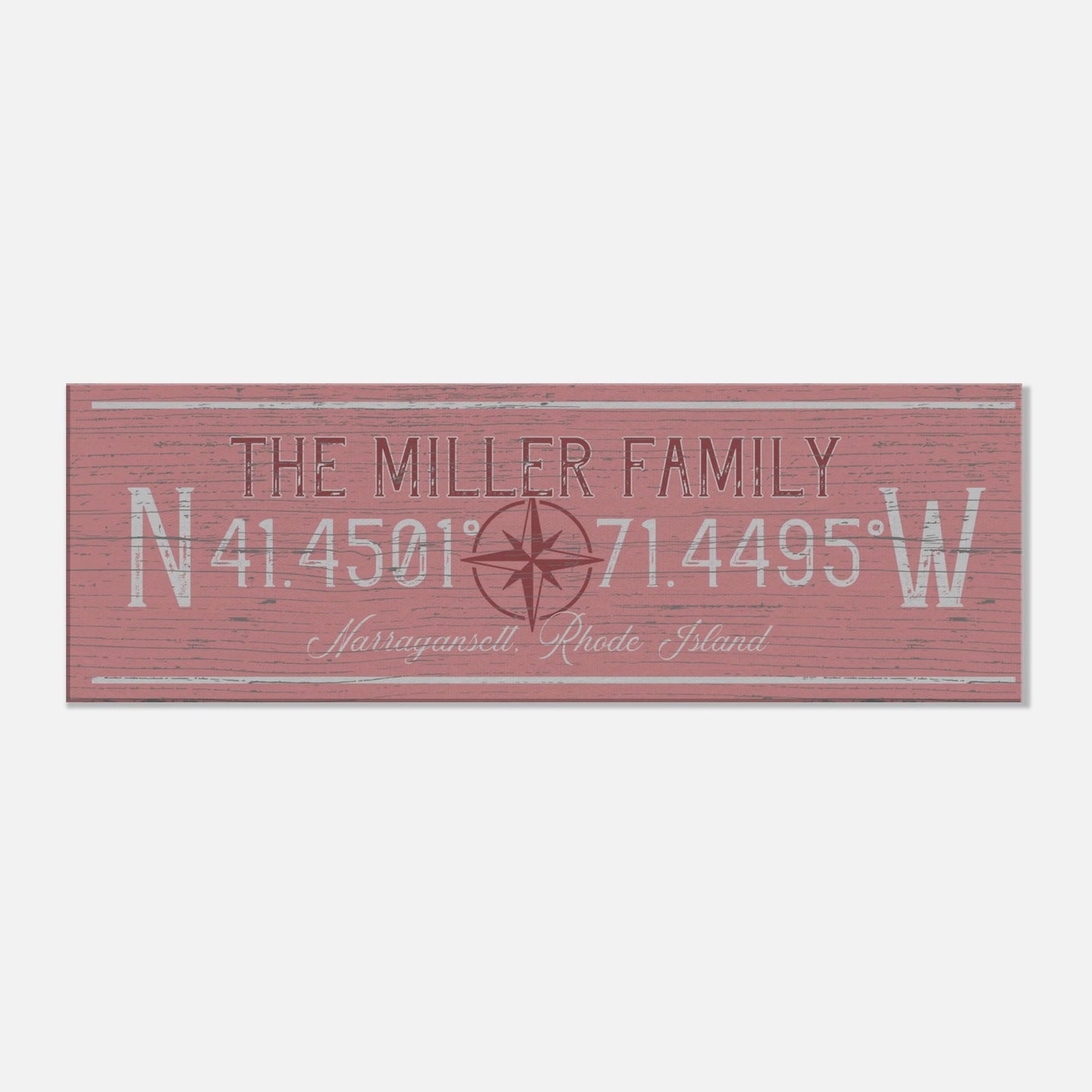 Family Coordinates Canvas Wall Art - Out of Office Outfitters - Print Material
