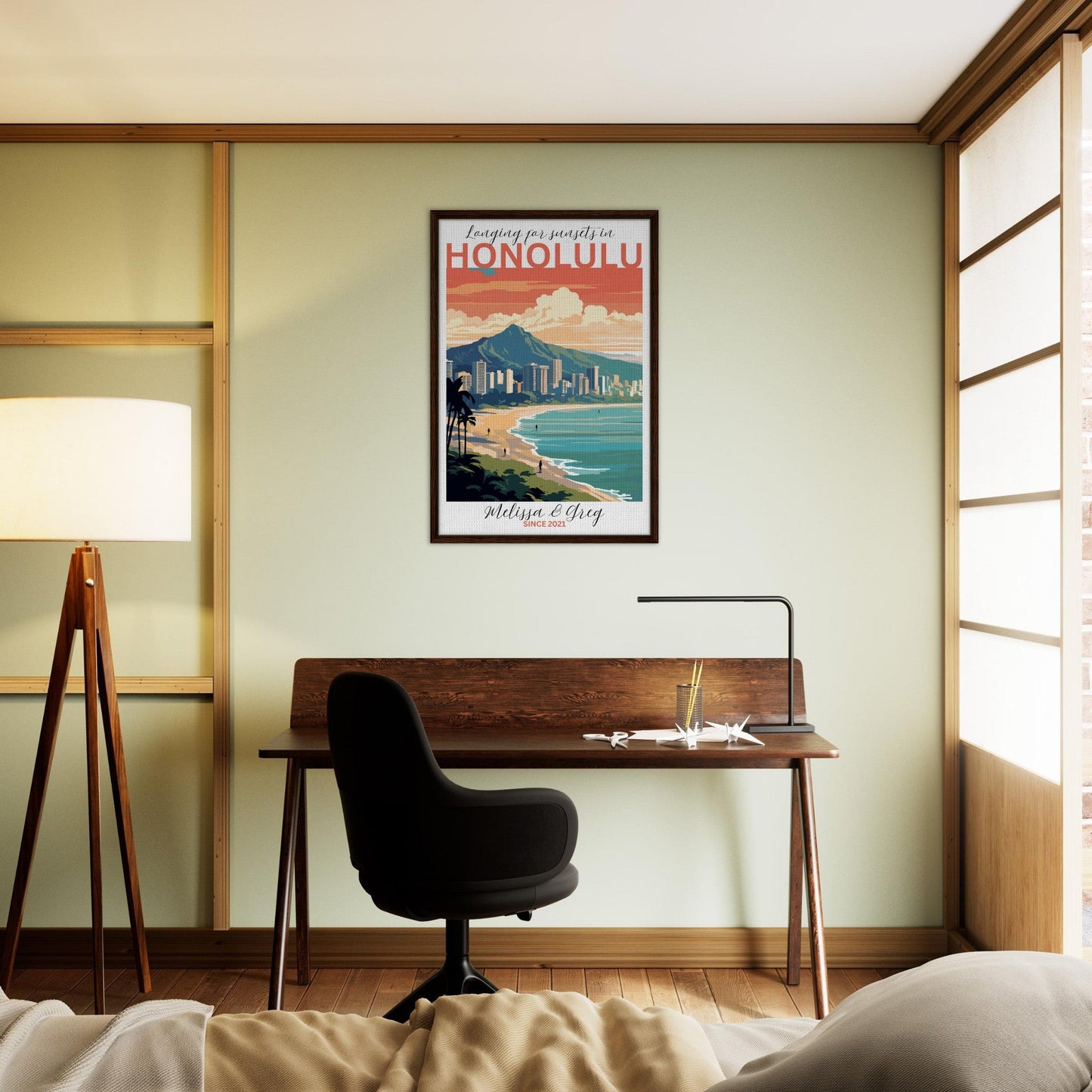 Honolulu Travel Daydreams Canvas - Out of Office Outfitters - Print Material