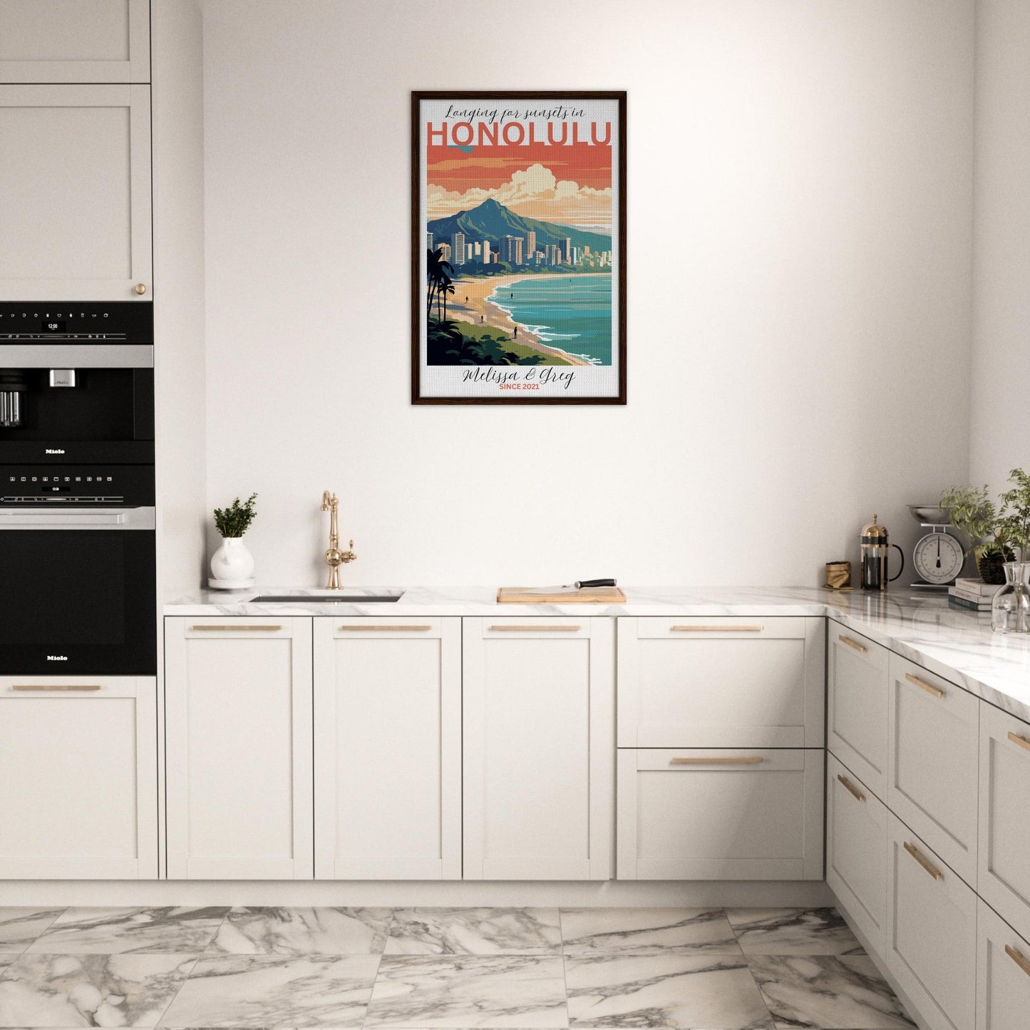 Honolulu Travel Daydreams Canvas - Out of Office Outfitters - Print Material