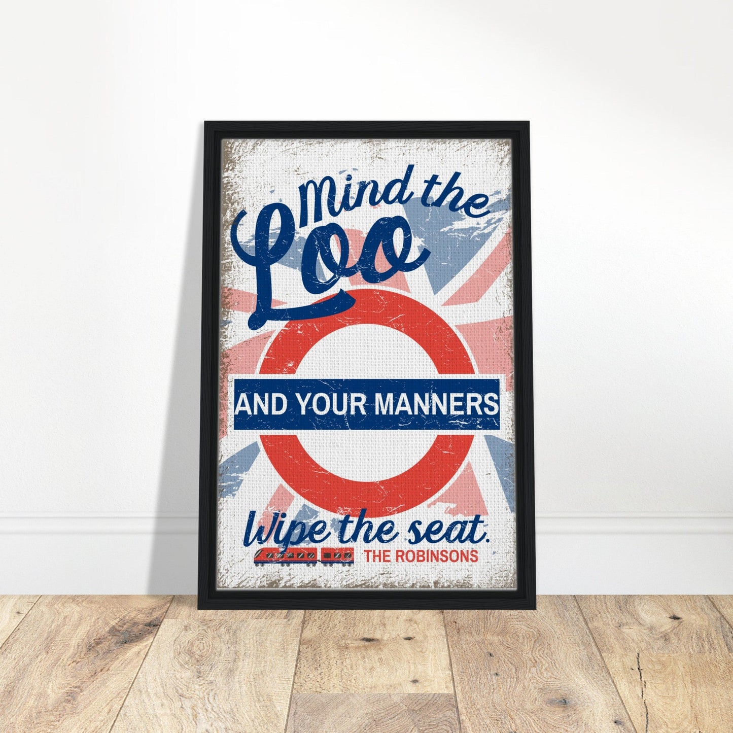 Mind The Loo Framed Canvas - Out of Office Outfitters - Print Material