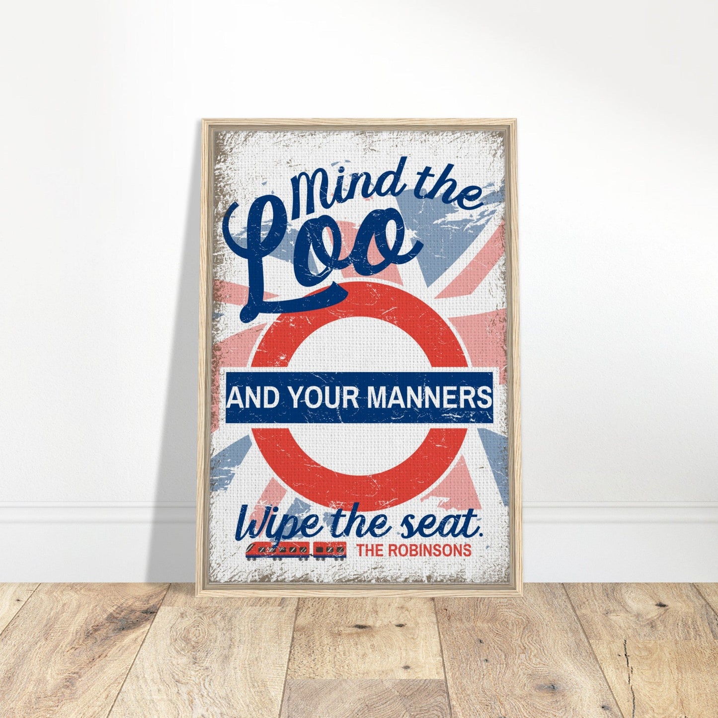 Mind The Loo Framed Canvas - Out of Office Outfitters - Print Material