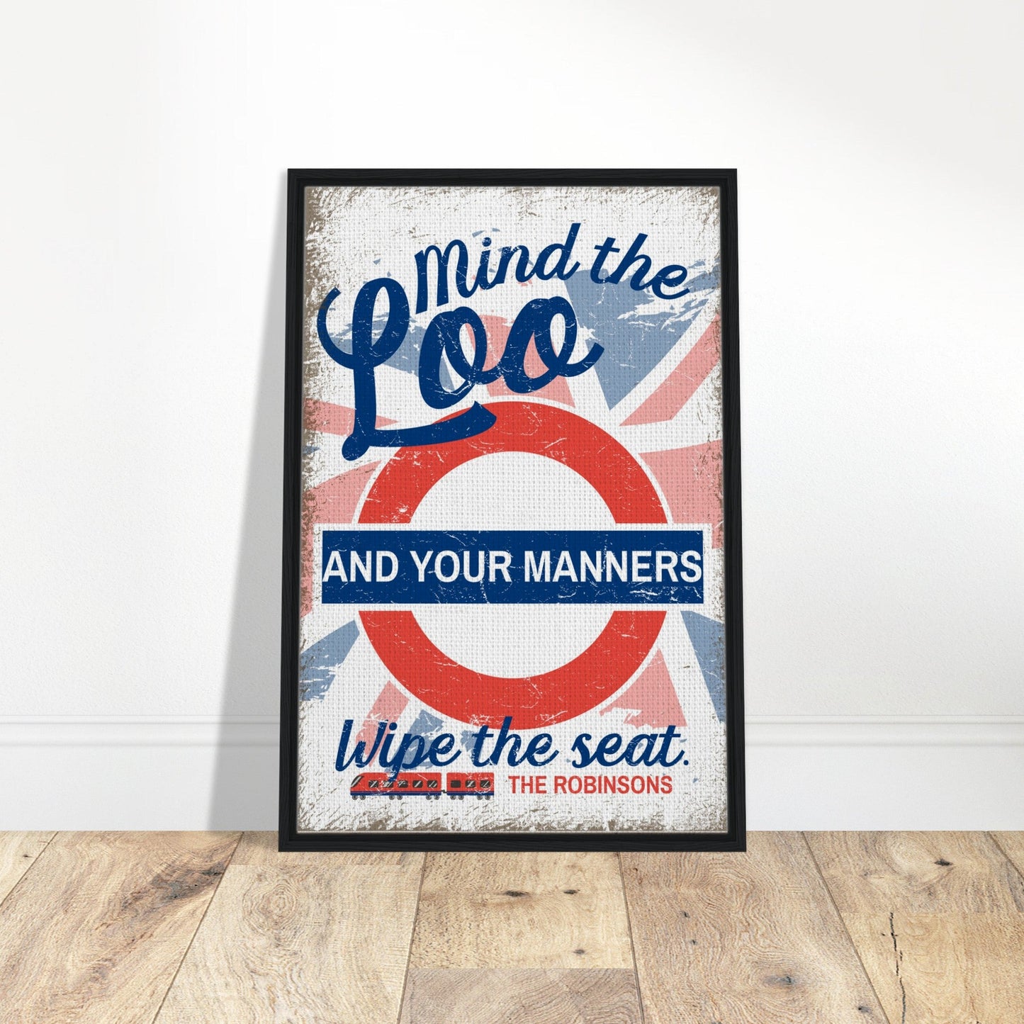 Mind The Loo Framed Canvas - Out of Office Outfitters - Print Material