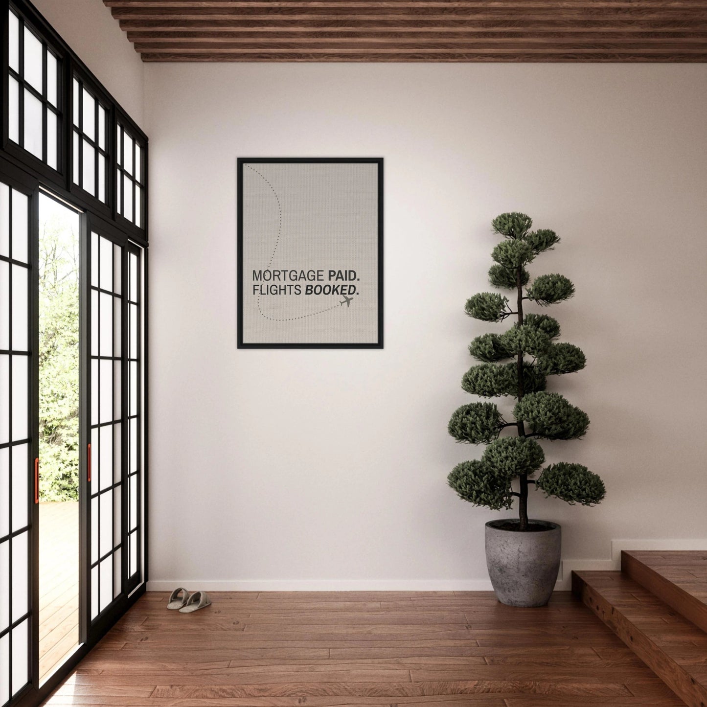 Mortgage Paid - Flights Booked - Out of Office Outfitters - Print Material