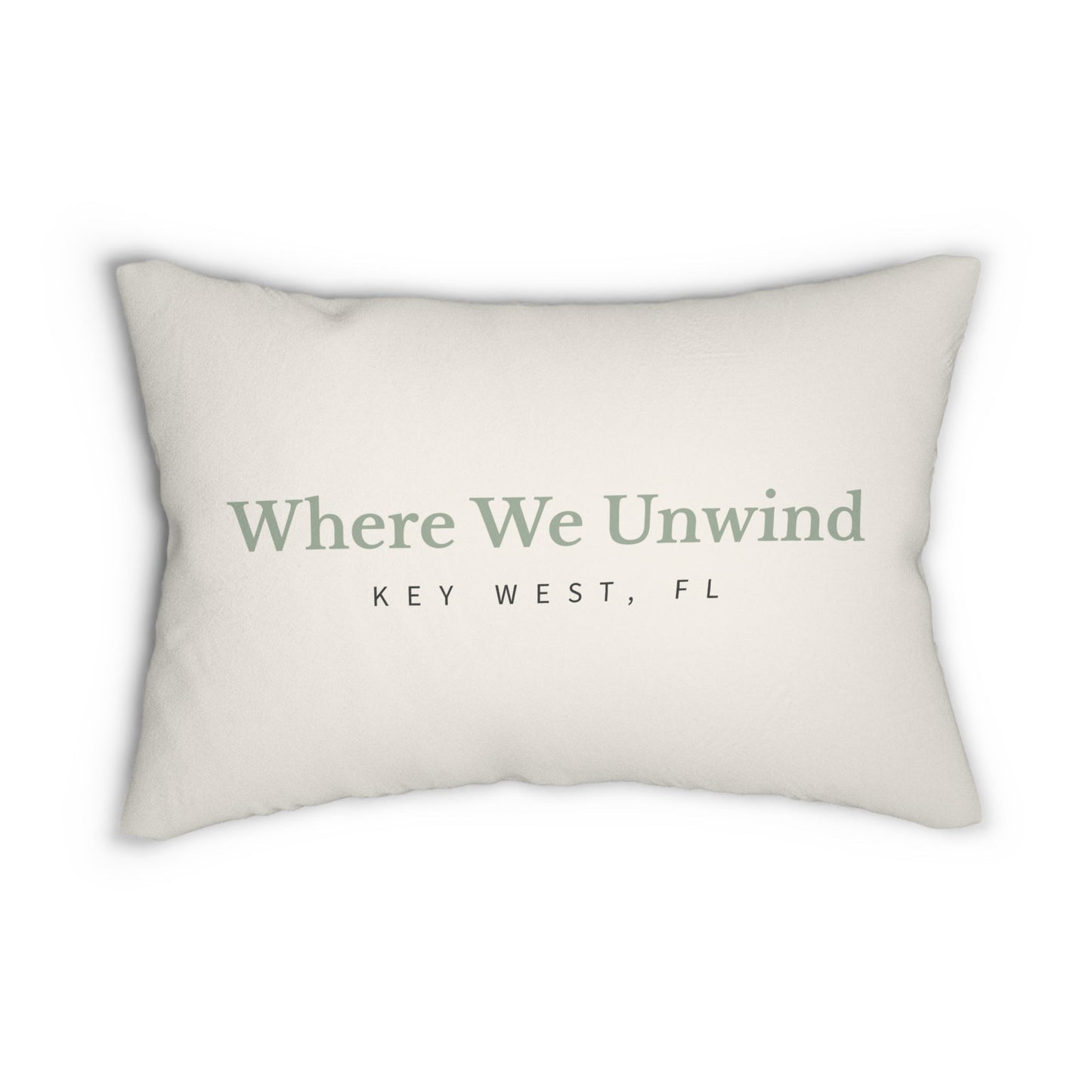 Our Happy Place Decorative Lumbar Pillow - Out of Office Outfitters - Home Decor