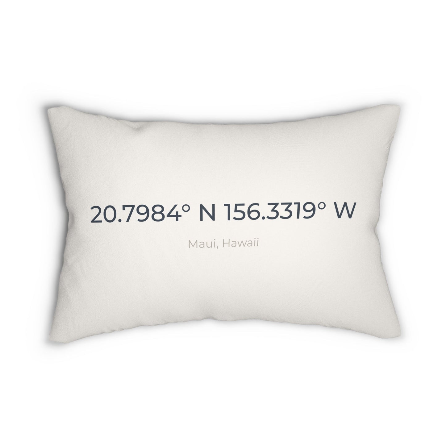 Personalized Coordinates - Favorite Place Decorative Lumbar Pillow - Out of Office Outfitters - Home Decor