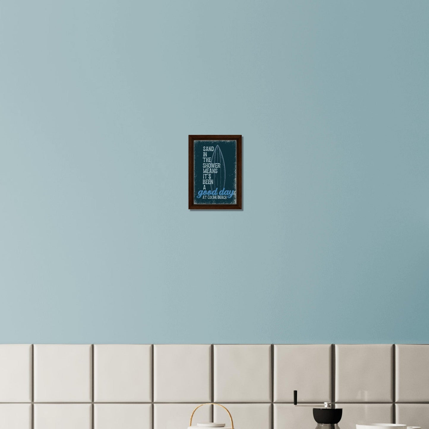 Sand in the Shower Framed Canvas - Out of Office Outfitters - Print Material