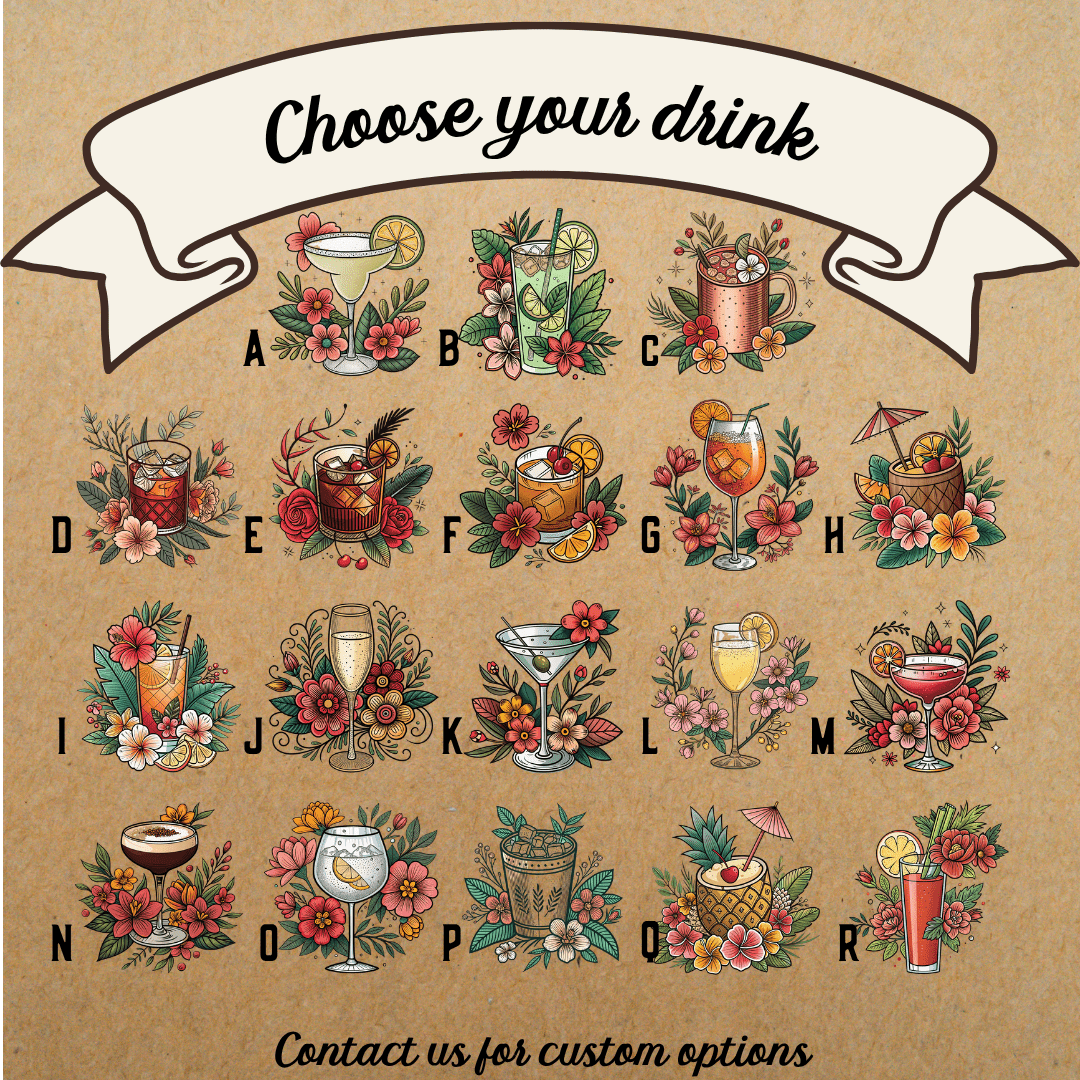 Signature Drink Personalized Wedding or Engagement Sweatshirt - Out of Office Outfitters - Sweatshirt