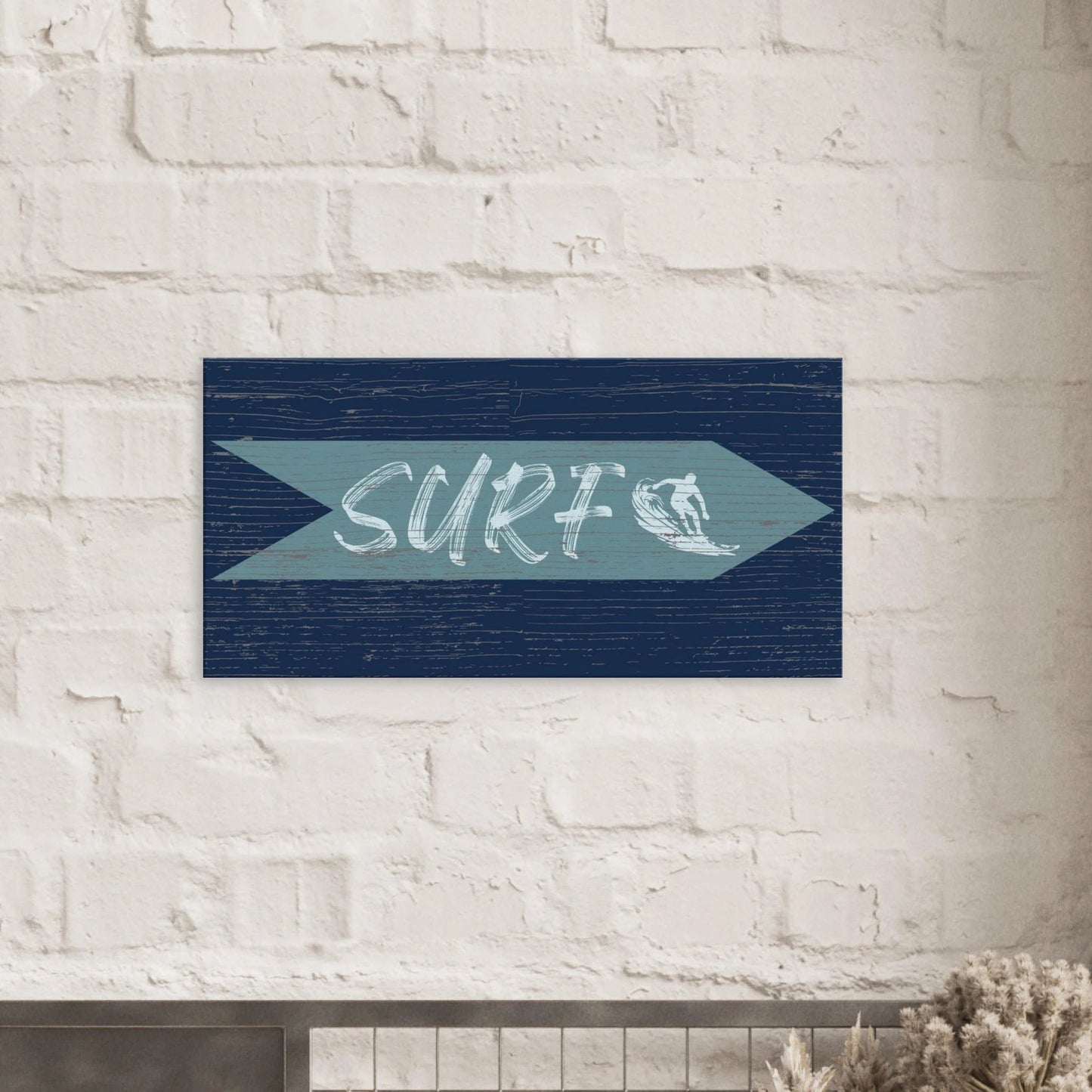 Surf Sign Canvas Wall Art - Out of Office Outfitters - Print Material