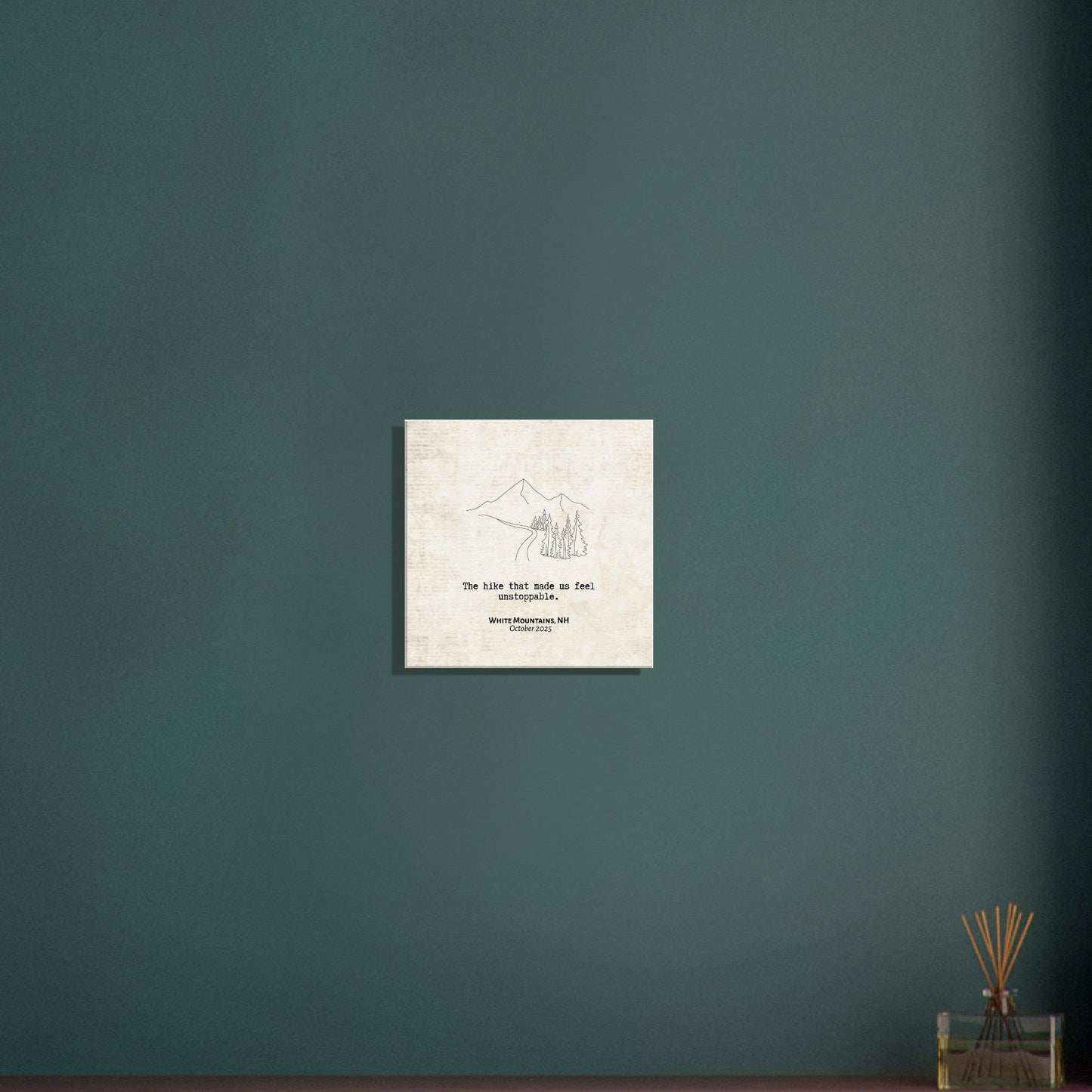 "The Hike that Made Us Feel Unstoppable" - Personalized Travel Micro Memory Canvas - Out of Office Outfitters -