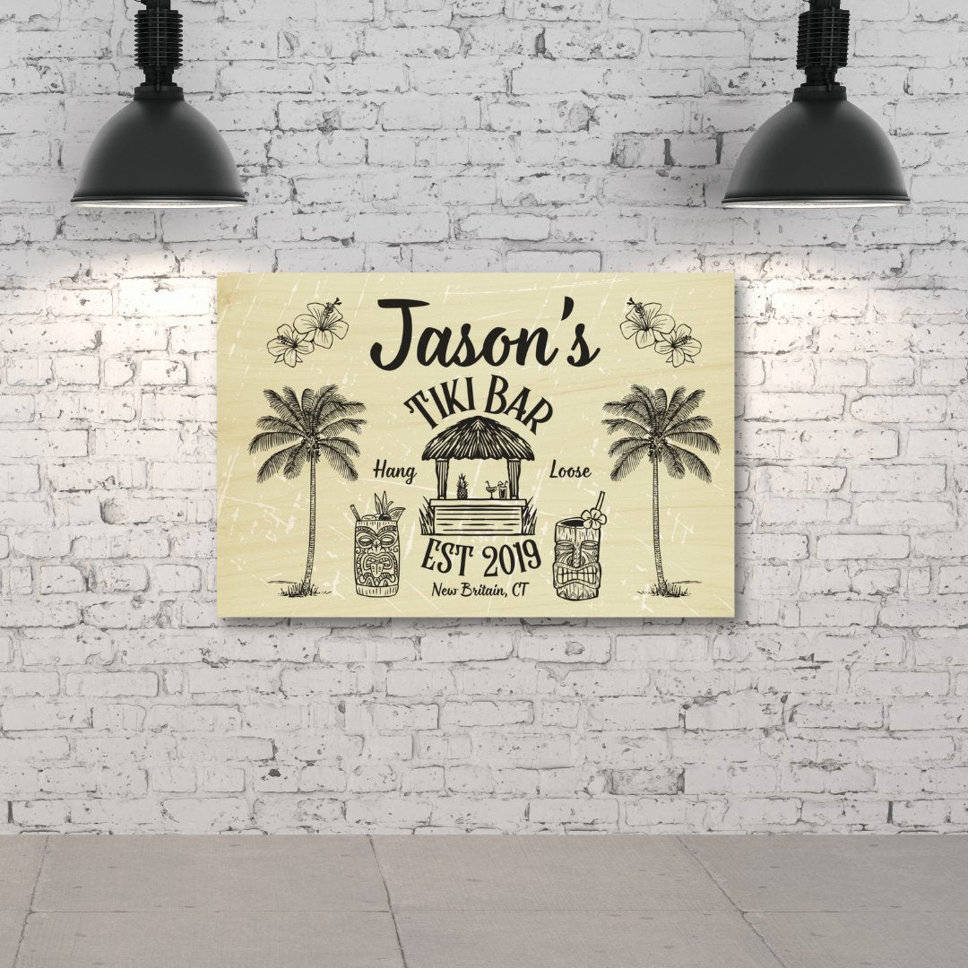 Bar Sign Wood Prints - Out of Office Outfitters