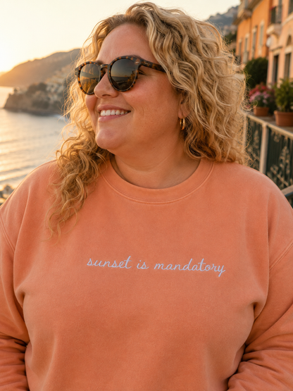 "Sunset is Mandatory" Travel Truths Sweatshirt