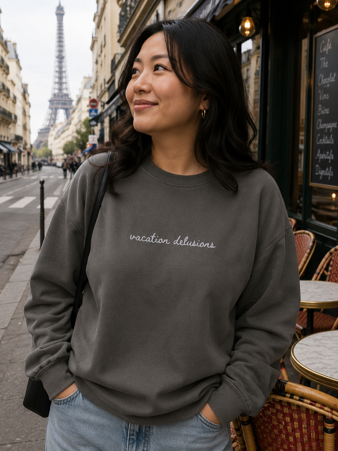 "Vacation Delusions" Travel Truths Sweatshirt