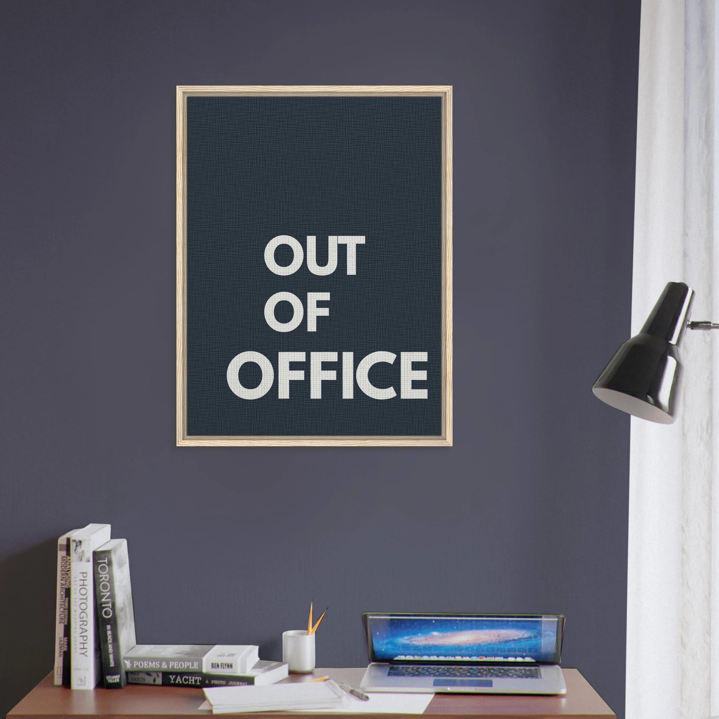 Out of Office Typography Canvas