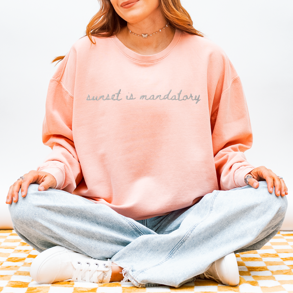 "Sunset is Mandatory" Travel Truths Sweatshirt