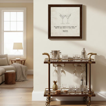 "About to Cause Chaos" - Personalized Travel Micro Memory Framed Canvas - Out of Office Outfitters - Print Material