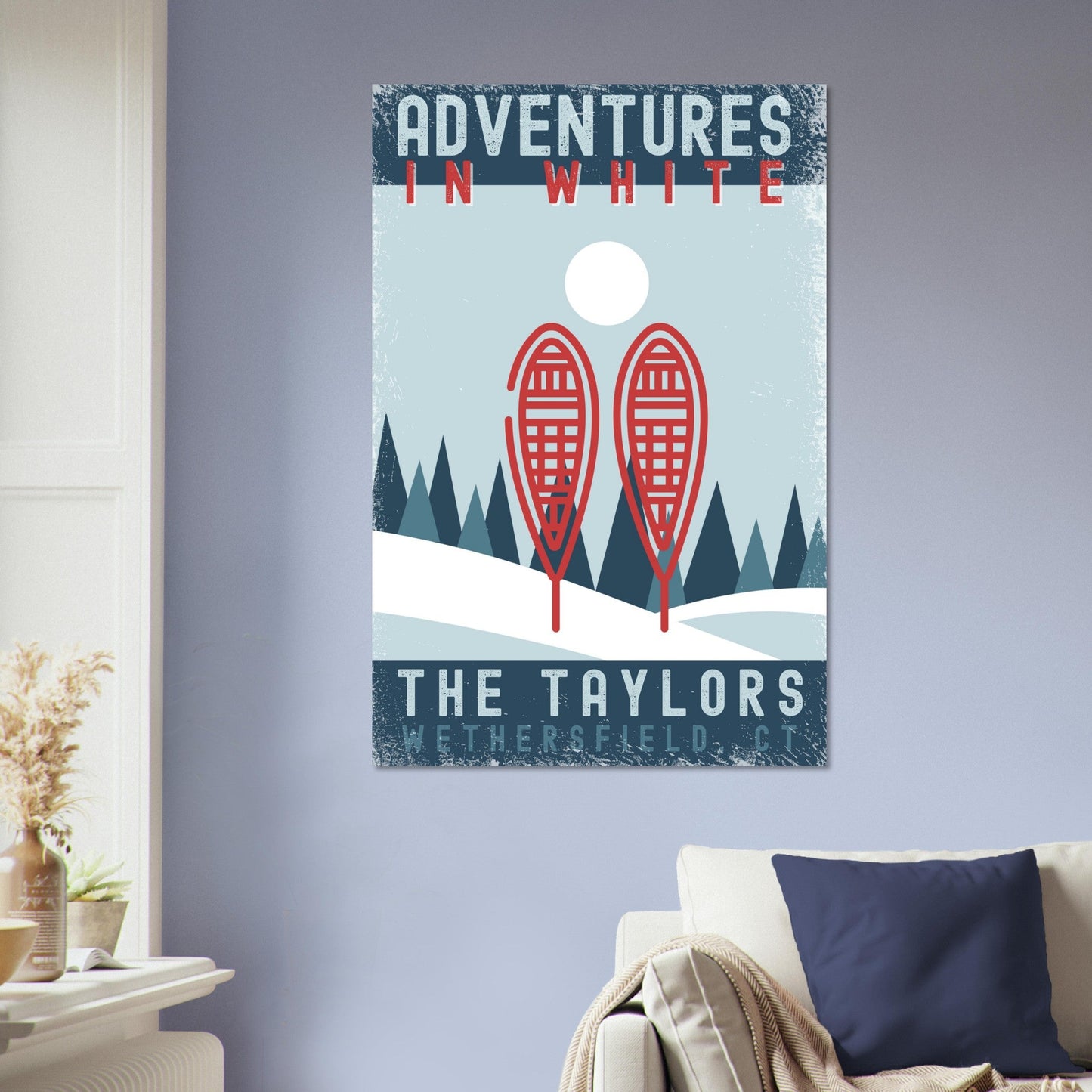 Adventures in White Poster - Out of Office Outfitters - Print Material