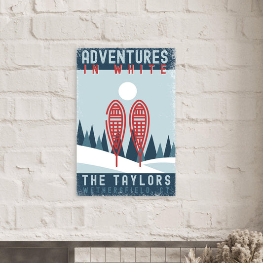 Adventures in White Poster - Out of Office Outfitters - Print Material