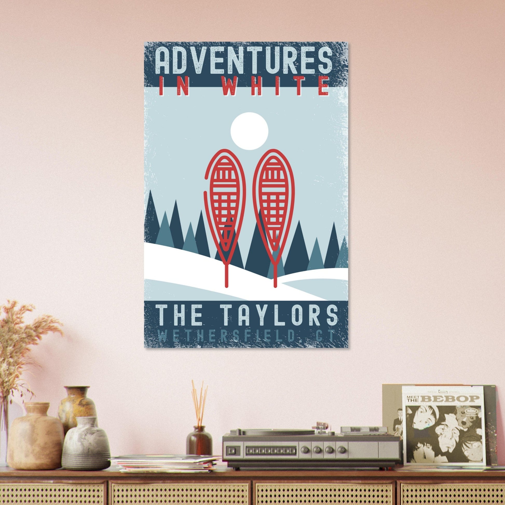 Adventures in White Poster - Out of Office Outfitters - Print Material