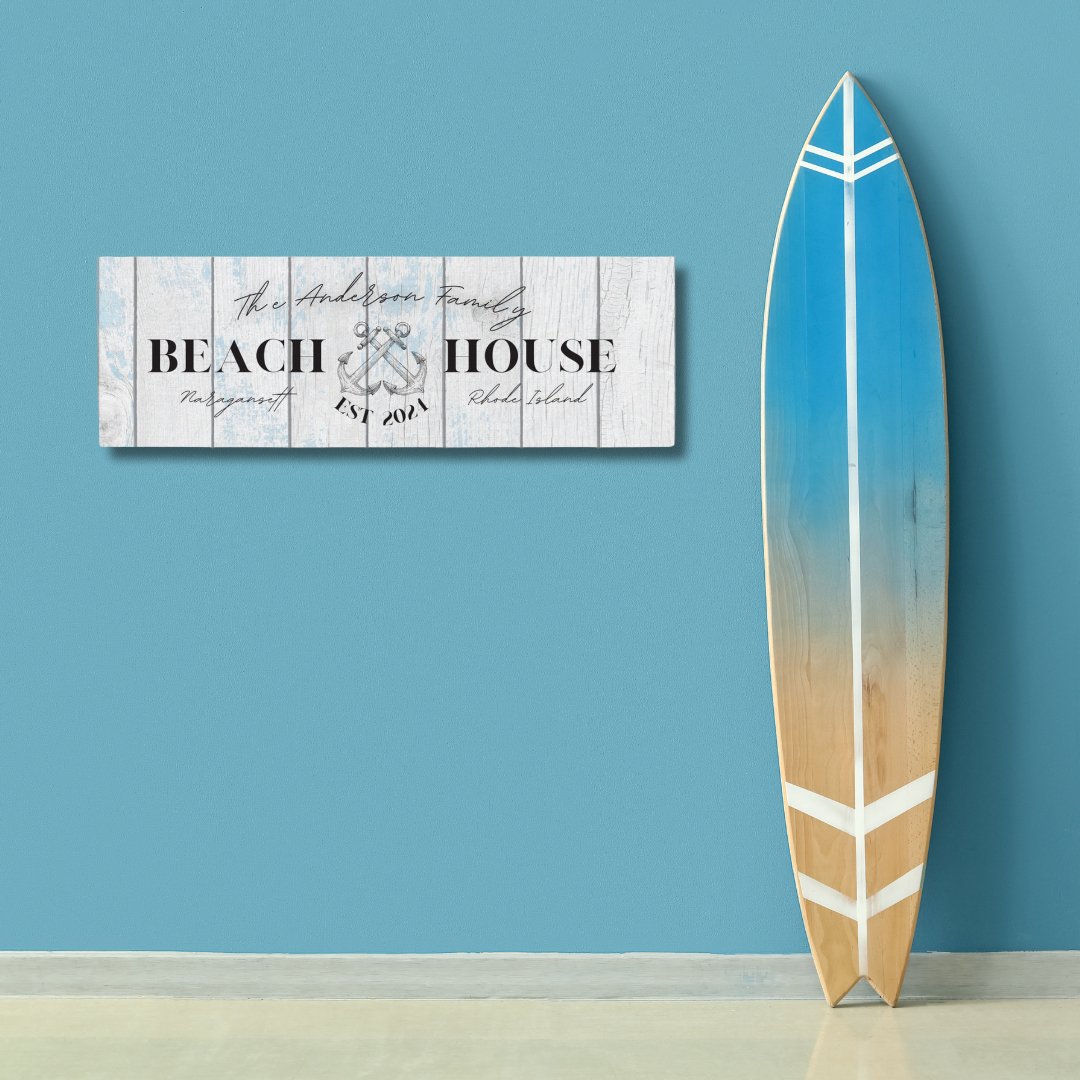 Anchor Beach House Canvas - Out of Office Outfitters - Print Material