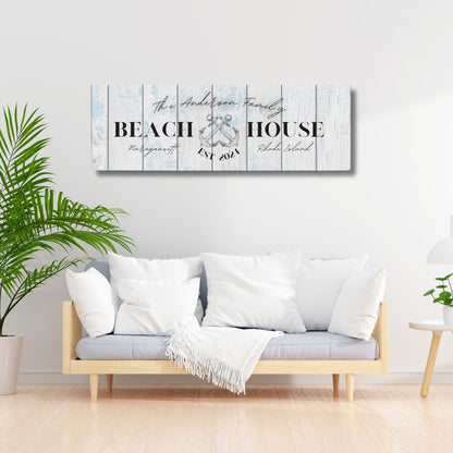 Anchor Beach House Canvas - Out of Office Outfitters - Print Material