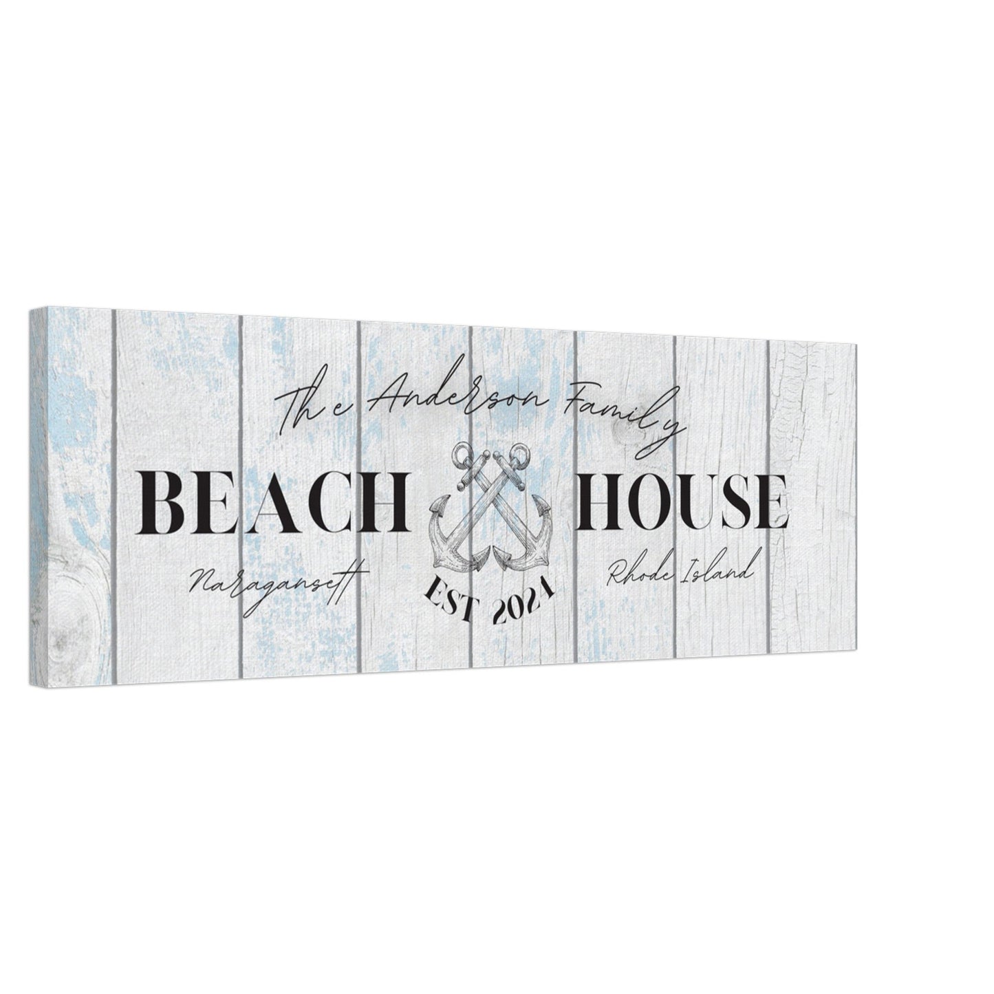 Anchor Beach House Canvas - Out of Office Outfitters - Print Material