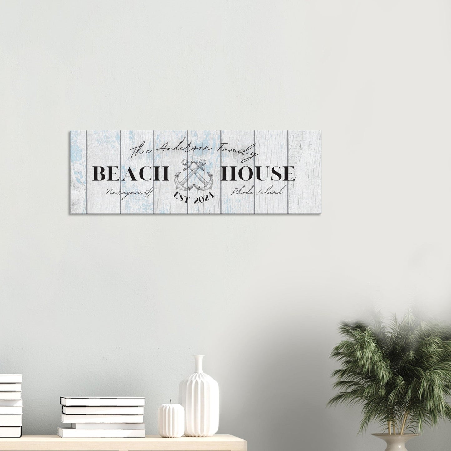 Anchor Beach House Canvas - Out of Office Outfitters - Print Material