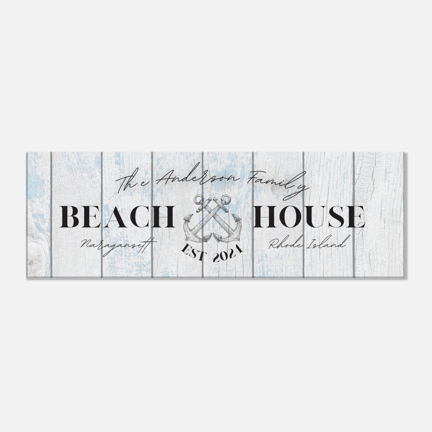 Anchor Beach House Canvas - Out of Office Outfitters - Print Material