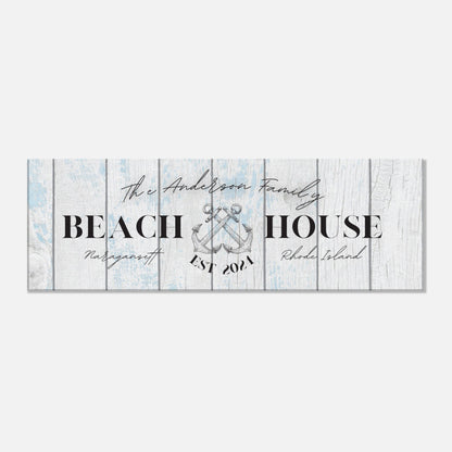 Anchor Beach House Canvas - Out of Office Outfitters - Print Material