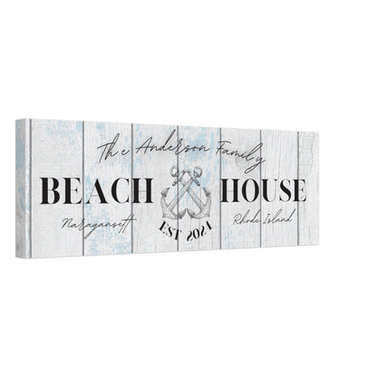 Anchor Beach House Canvas - Out of Office Outfitters - Print Material