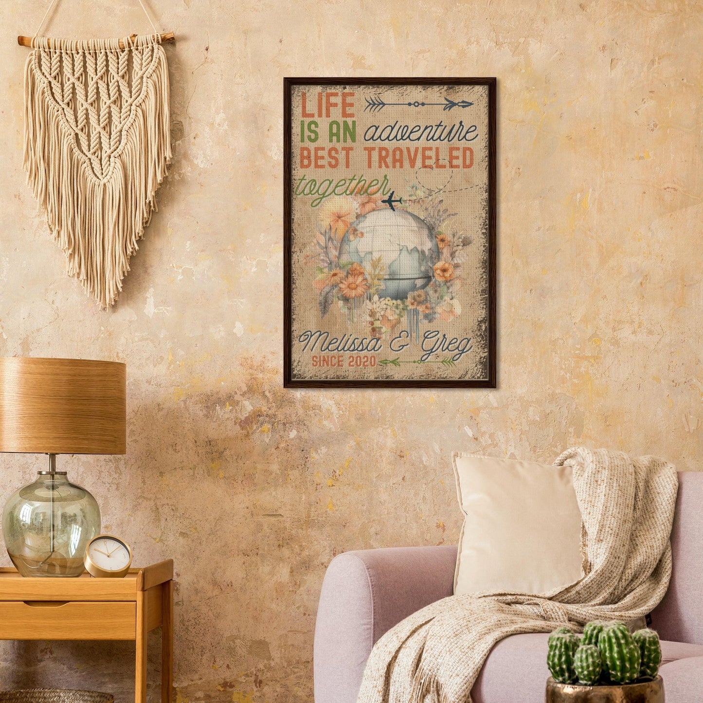 Best Traveled Together Framed Canvas - Out of Office Outfitters - Print Material