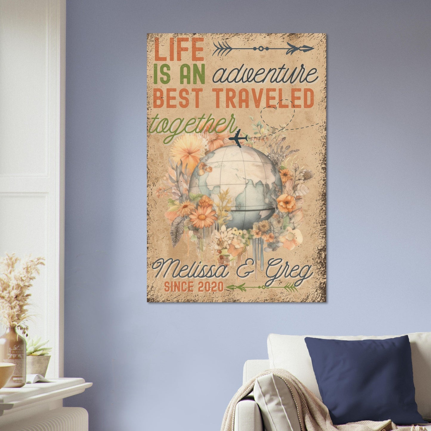 Best Traveled Together Poster - Out of Office Outfitters - Print Material