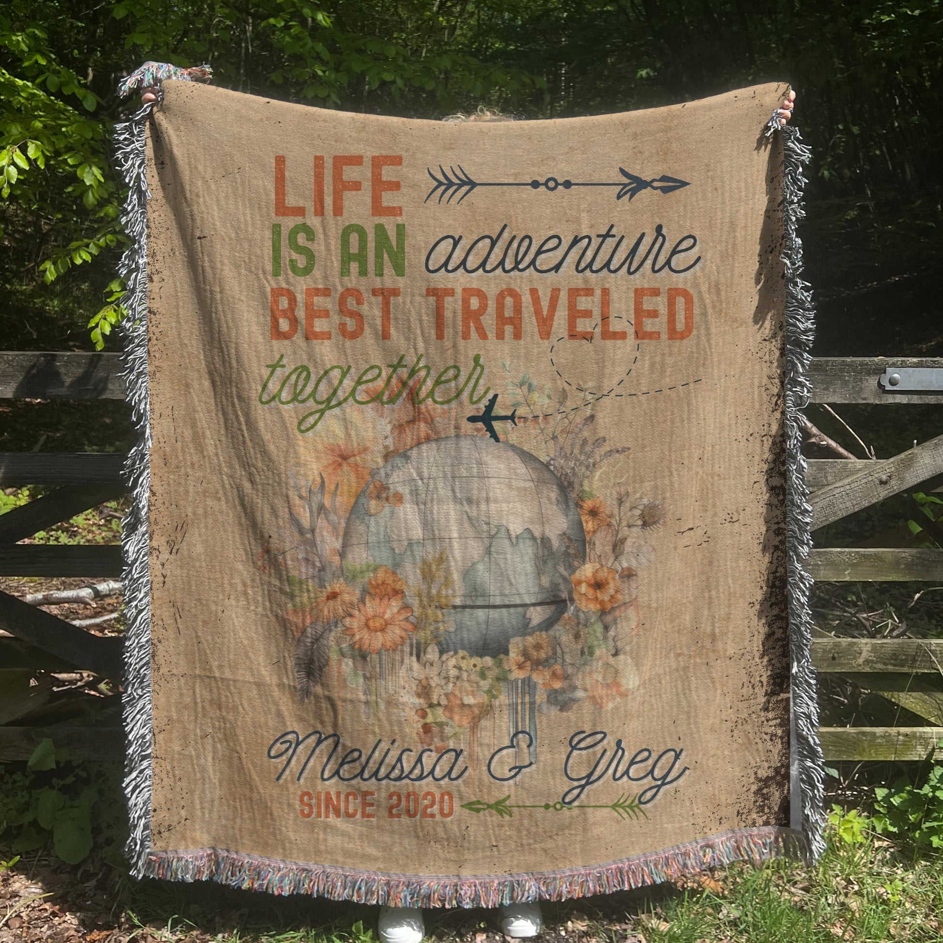 Best Traveled Together Woven Blanket - Out of Office Outfitters - Home Decor