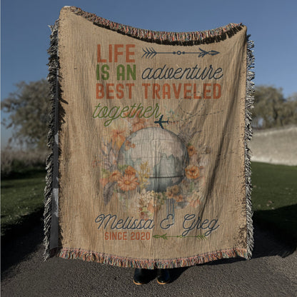 Best Traveled Together Woven Blanket - Out of Office Outfitters - Home Decor