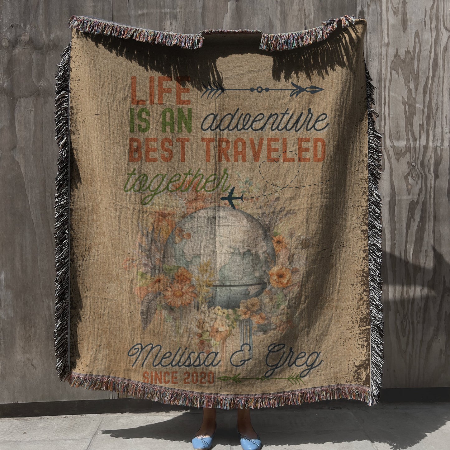 Best Traveled Together Woven Blanket - Out of Office Outfitters - Home Decor