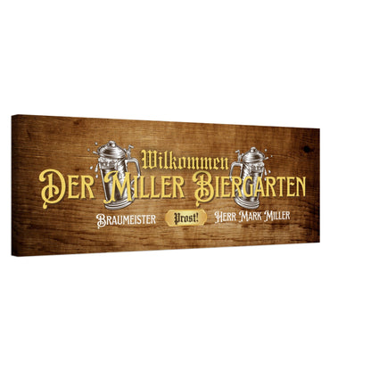 Biergarten Sign Canvas - Out of Office Outfitters - Print Material