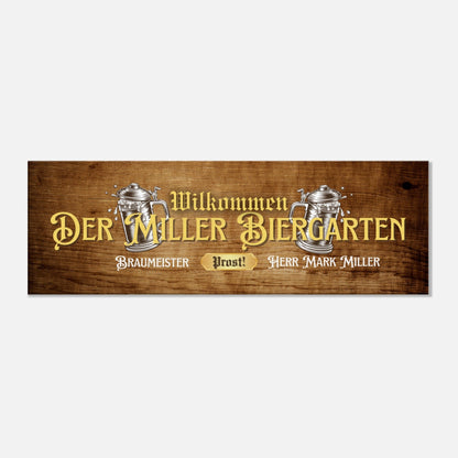 Biergarten Sign Canvas - Out of Office Outfitters - Print Material