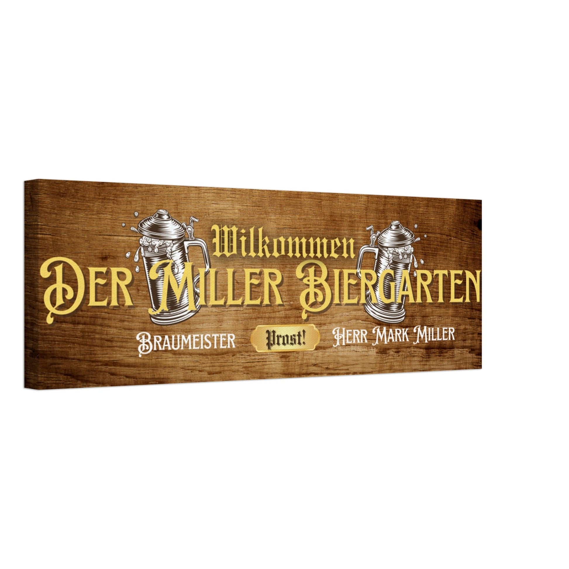 Biergarten Sign Canvas - Out of Office Outfitters - Print Material