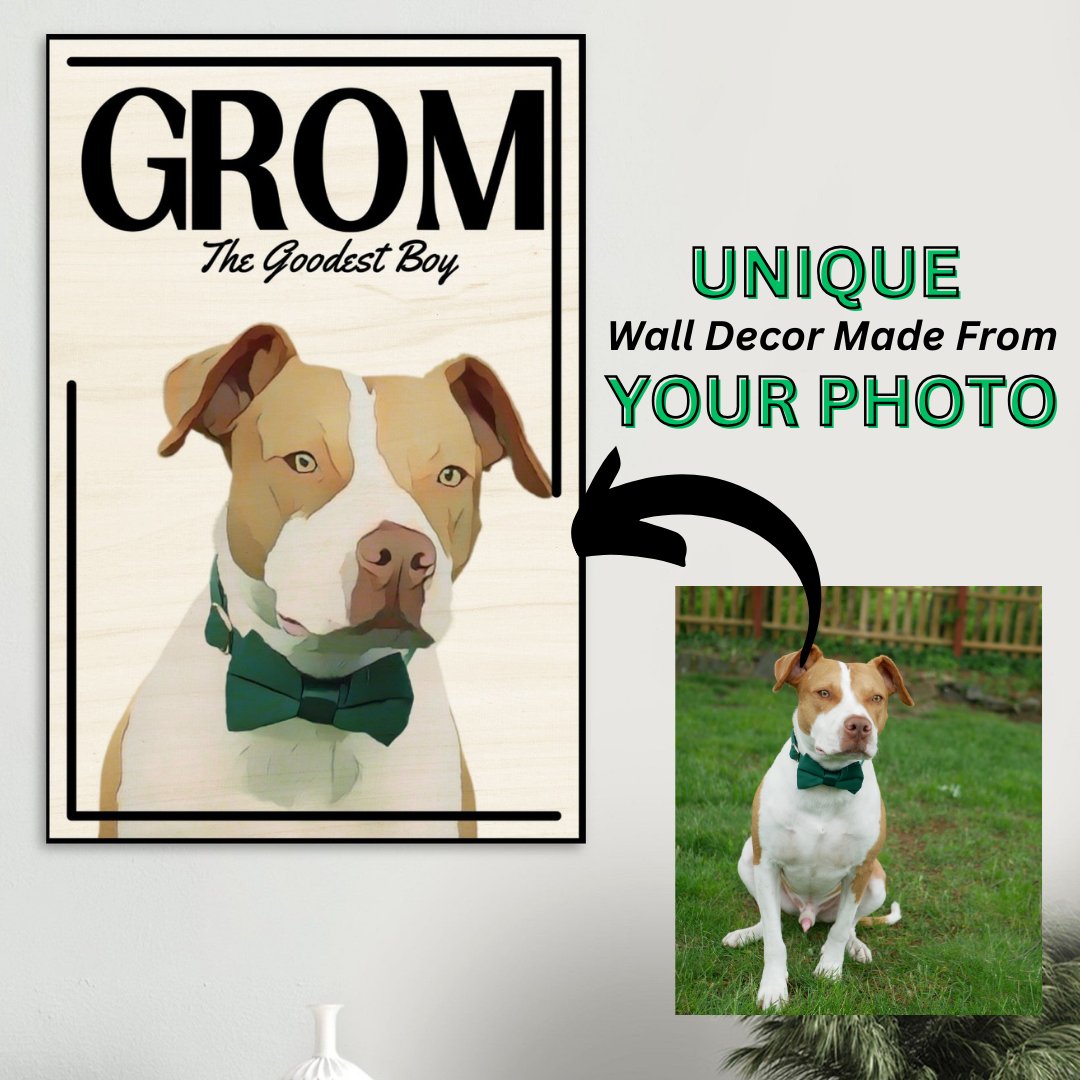 Celebrate Your Pup Wood Print - Out of Office Outfitters - Print Material