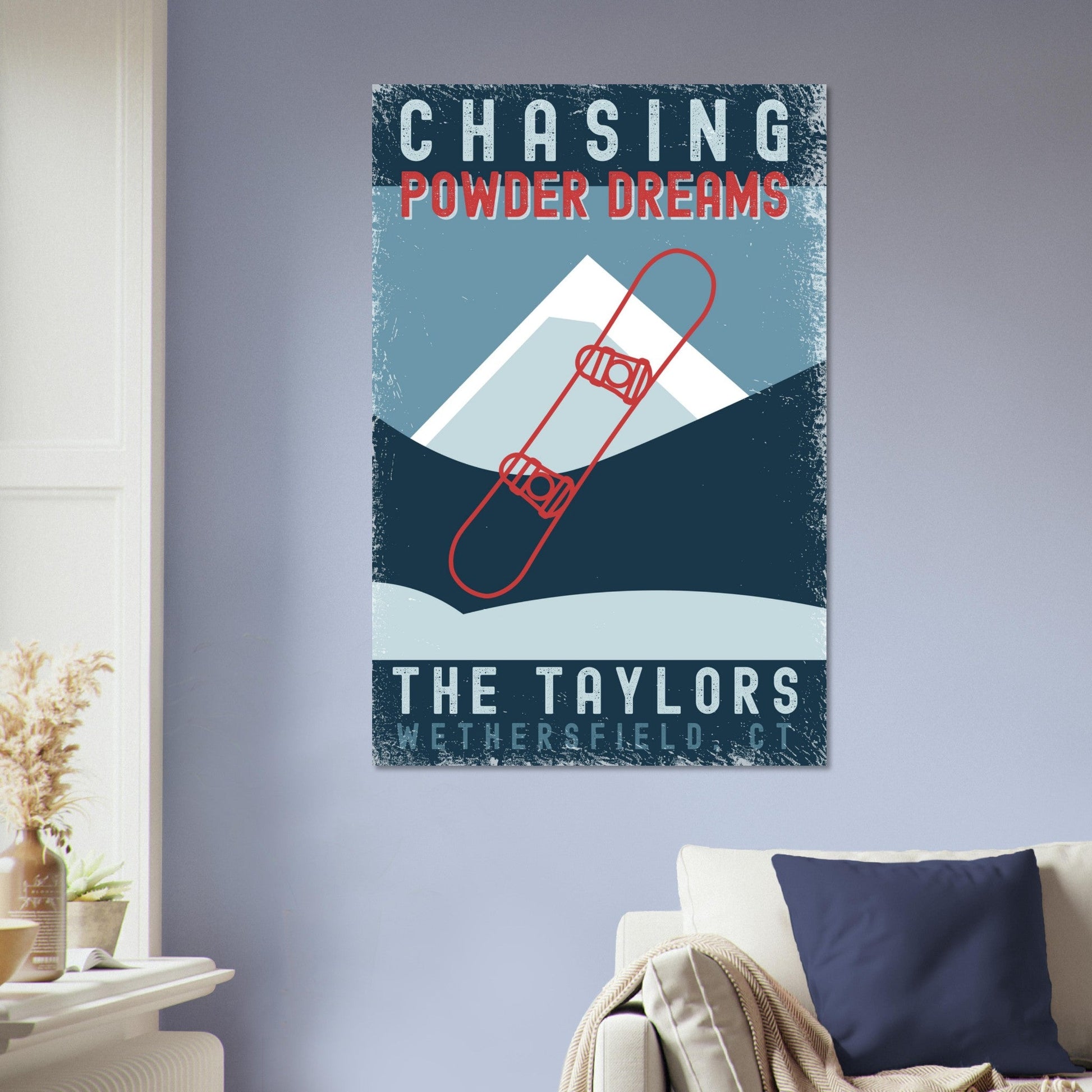 Chasing Powder Dreams Poster - Out of Office Outfitters - Print Material