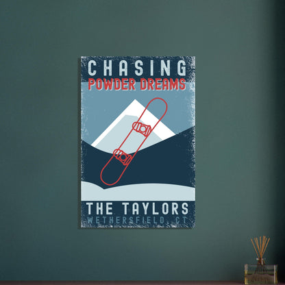 Chasing Powder Dreams Poster - Out of Office Outfitters - Print Material