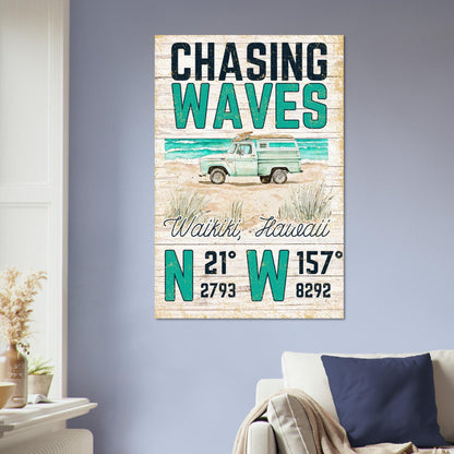 Chasing Waves Poster - Out of Office Outfitters - Print Material