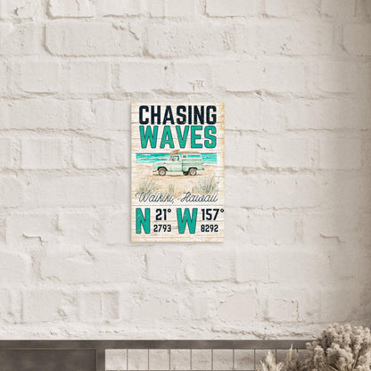 Chasing Waves Poster - Out of Office Outfitters - Print Material