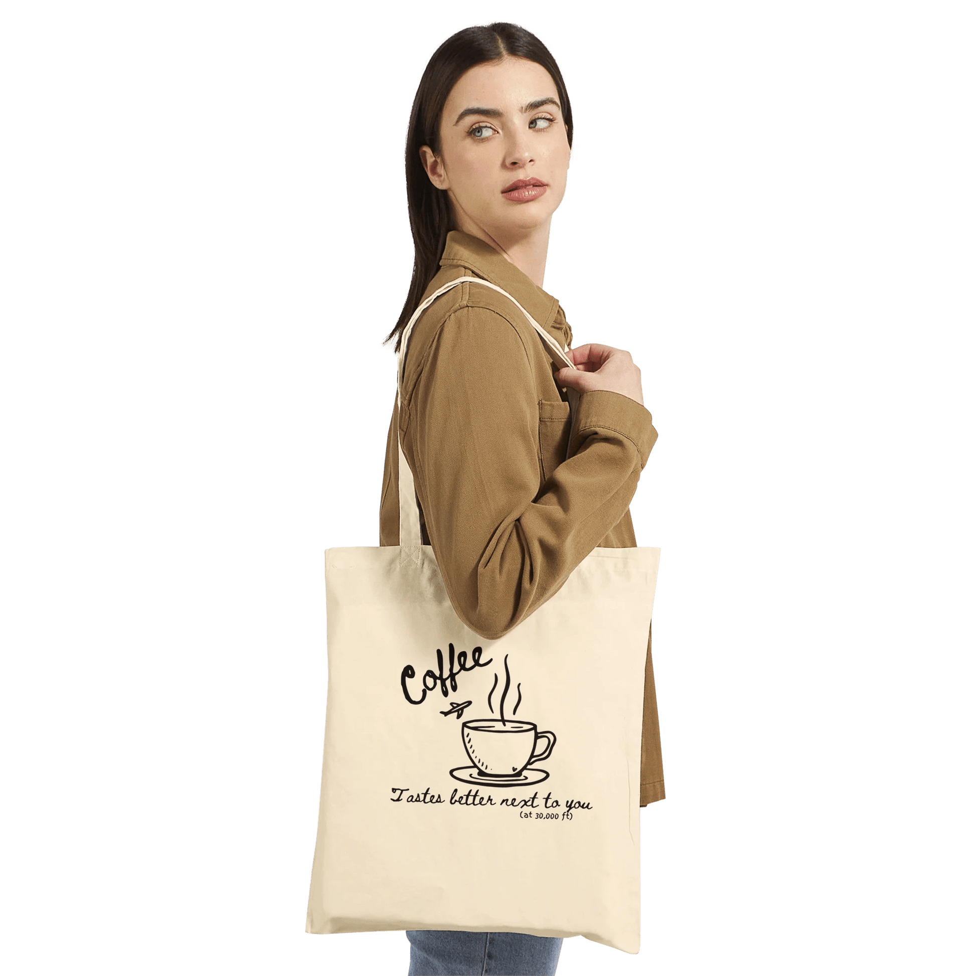 Coffee Tastes Better With You Crew Only Tote - Out of Office Outfitters - Print Material