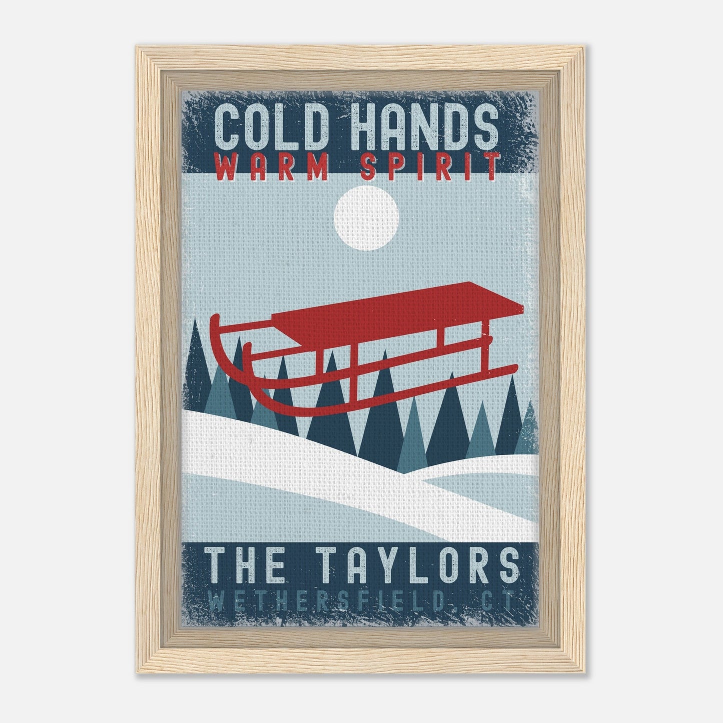 Cold Hands Warm Spirit Framed Canvas - Out of Office Outfitters - Print Material