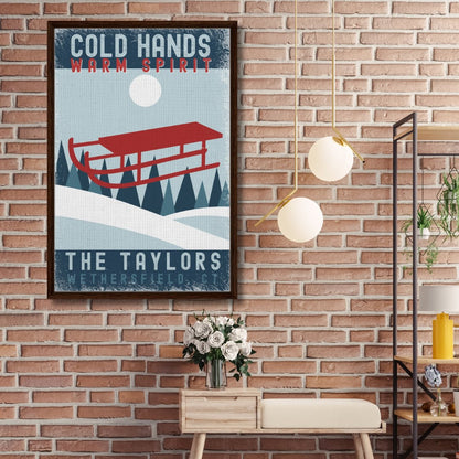 Cold Hands Warm Spirit Framed Canvas - Out of Office Outfitters - Print Material